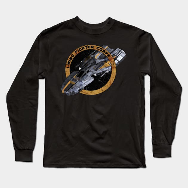 I - WING FIGHTER CORPS YELLOW Long Sleeve T-Shirt by mamahkian